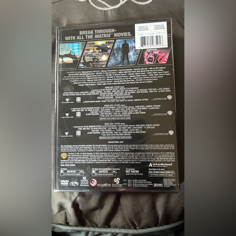 Matrix Movie Collection DVD Set - Picture 2 of 2